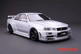 onemodel 1/18 nismo r34 gt-r z-tune silver