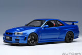 Autoart 77462 1/18  NISMO R34 GT-R Z-TUNE (BAYSIDE BLUE)