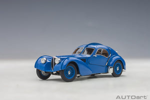 Autoart 50947 1/43 BUGATTI 57SC ATLANTIC 1938 (BLUE/WITH METAL WIRE-SPOKE WHEELS) Diecast Scale model