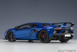 Autoart 79174 1/18 LAMBORGHINI AVENTADOR SVJ (BLU NETHUNS/METALLIC BLUE) Scale model car