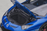 Autoart 79174 1/18 LAMBORGHINI AVENTADOR SVJ (BLU NETHUNS/METALLIC BLUE) Scale model car