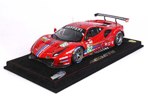 BBR 1/18 P18202 Ferrari 488 LM GTE PRO Team RISI 24H Le Mans 2020 PZ LIMITED EDITION - 172pcs Scale Model